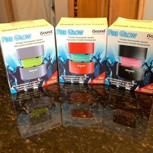 iSound FireGlow speaker. Portable rechargeable speaker. Colorchanging New in box